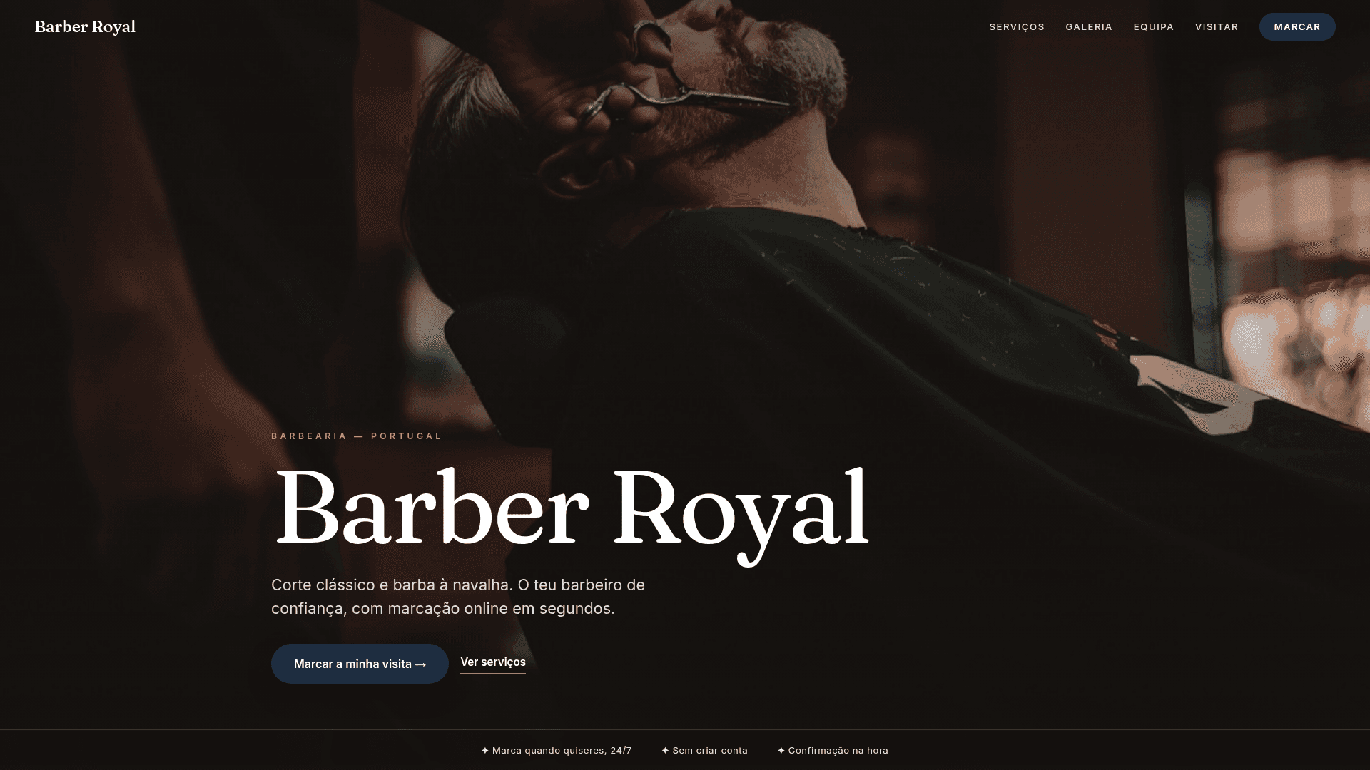 belito.me — site público da barbearia demo
