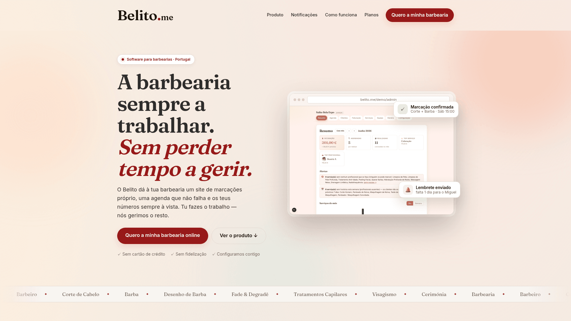 belito.me — landing page